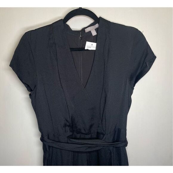 Chelsea.28 Jumpsuit Size Medium Black Cap Sleeve Belted Wide Leg Pants NWT - Picture 5 of 14